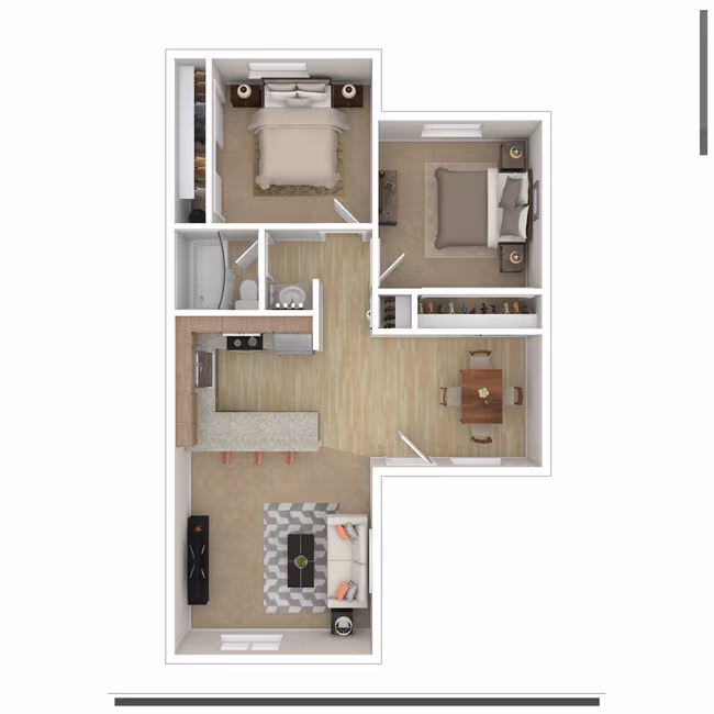 Two Bedroom (EG) 110 floor plan